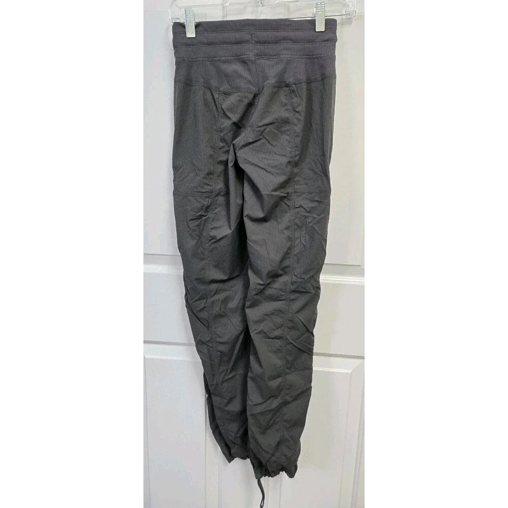 Lululemon Street To Studio Pants Size 2 Grey Pinstripe Jogger LW5SENOR
